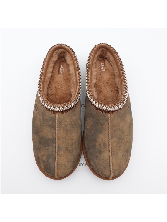 NEW Size 11 Men\'s UGG Tasman Baxter Shearling Slippers 1173810 Chestnut main image 5